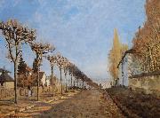 Alfred Sisley The lane of the Machine by Alfred Sisley in 1873 oil on canvas